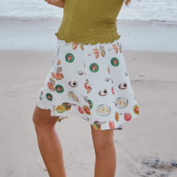 Star Skirt Lisa Says Gah - caviar dreams white - large only - Picture 3 of 4